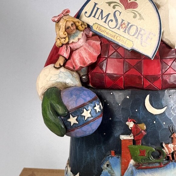 Jim Shore Santa Claus Figurine Up On The Housetop Handcrafted Christmas Decor - Picture 5 of 8